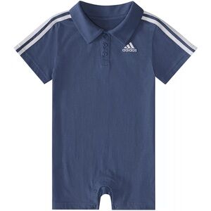 Boys 12 month Adidas Blue Polo Short Sleeve Jumpsuit Romper